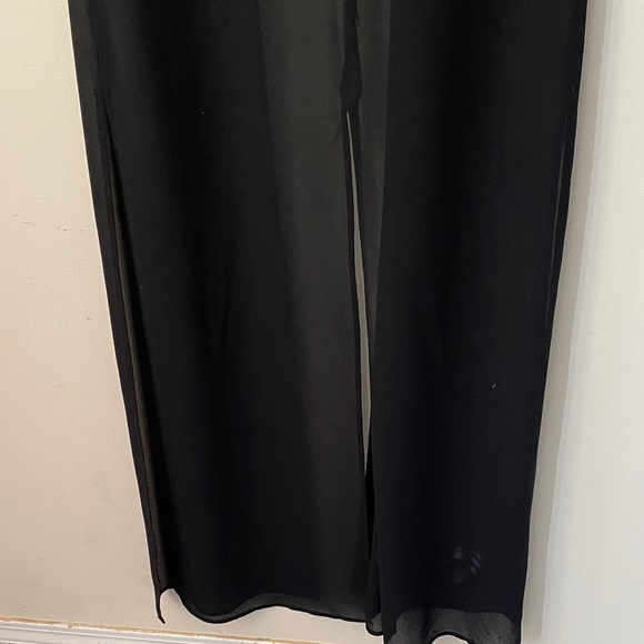 Joseph Ribkoff Long Sleeve Black Dress with Silver Detailing - Picture 4 of 6